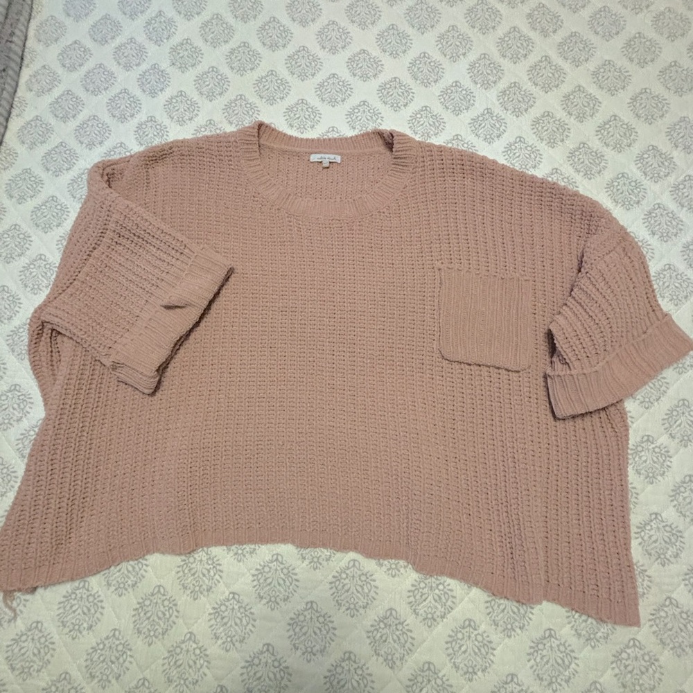 Cozy Pink Knit Sweater